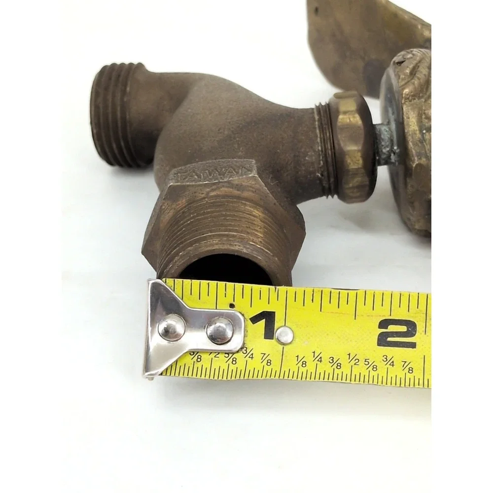 Vintage Brass Cardinal Bird Garden Faucet Spigot Flora & Fauna Hose
